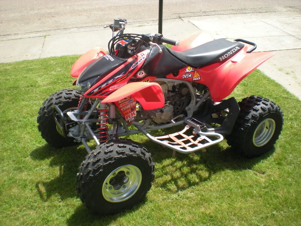 '04 450R Pro Taper Pillow Tops DG Race nerf Bars K&N Air Filter w/ Lid Stage 2 Hot Cam Scary Fast Power venturi