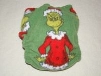 Plum Crazy OS Fleece Outer Pocket Fitted--Grinch