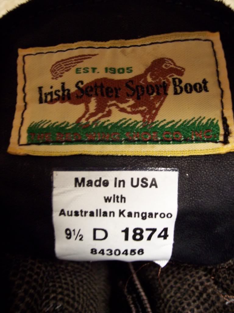 irish setter kangaroo leather boots