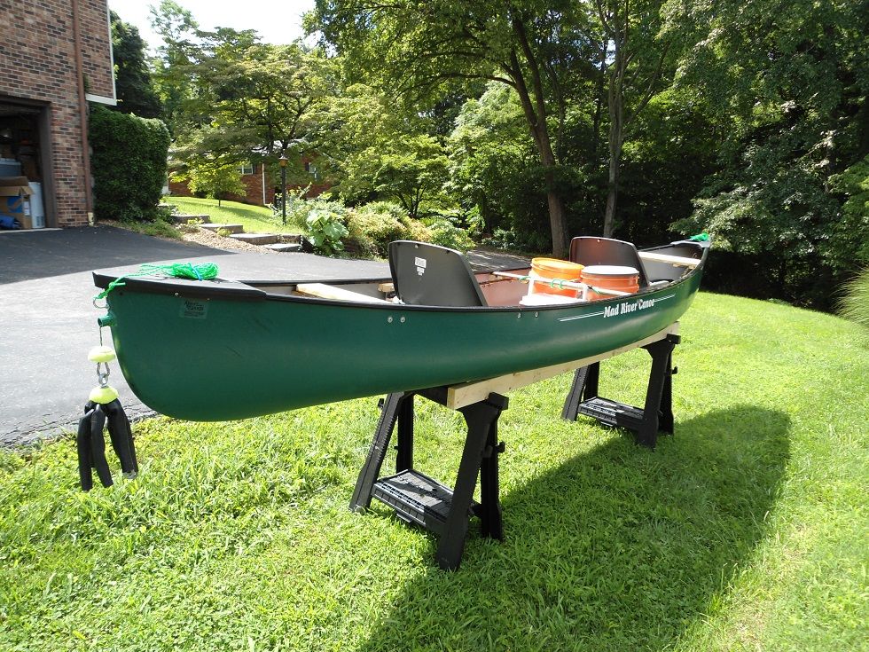 put in some bungies on the bow &amp; stern decks to hold the painter 