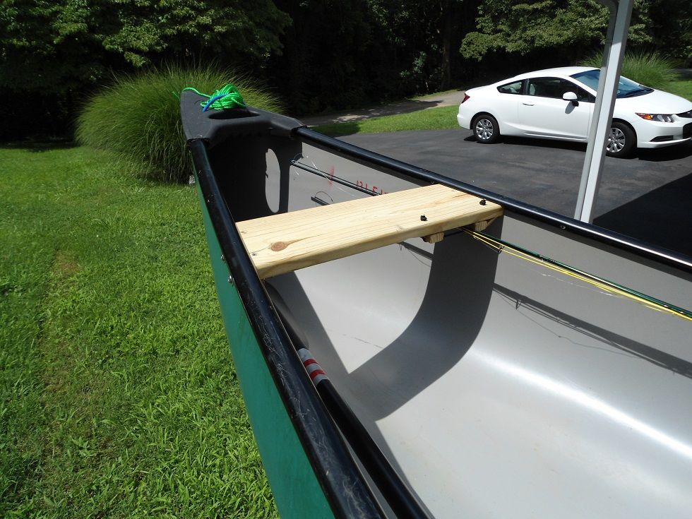 Here is the rod storage setup for the bow paddler