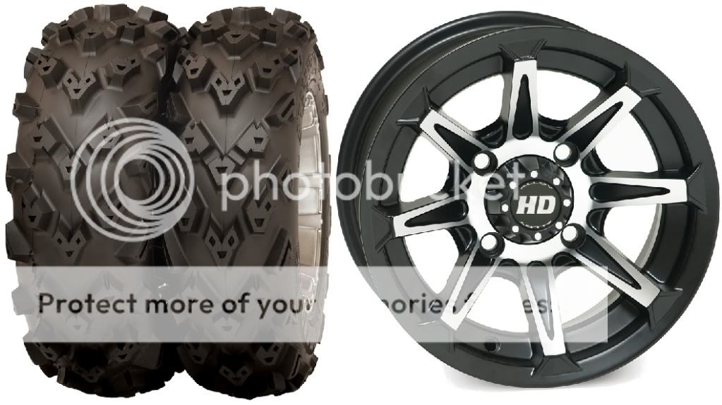  XP Ranger Sportsman STI HD2 15 Wheels 26 Black Diamond Tires