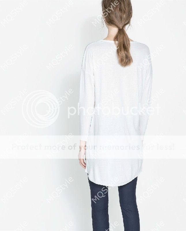 Womens European Fashion Peacock Lady Print Long Sleeve Shirts Blouse B3087