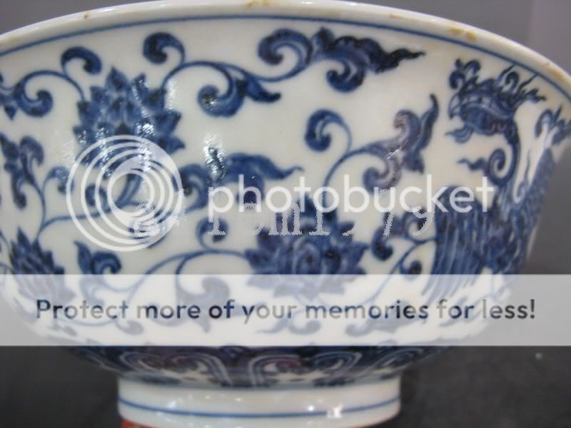 China antique exquisite blue and white Porcelain dragon and phoenix 