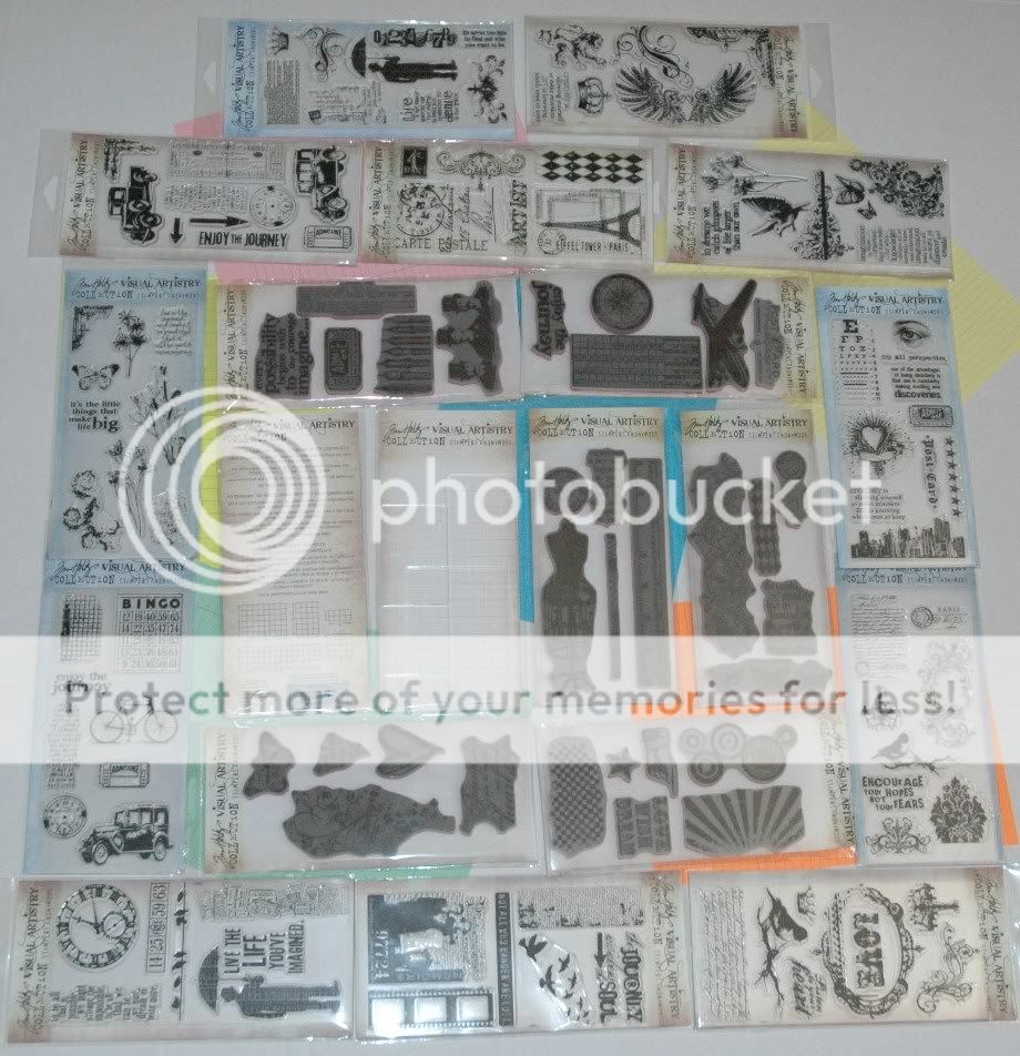 310 ♣19 TIM HOLTZ Visual Collection CLEAR CLING Stamps  