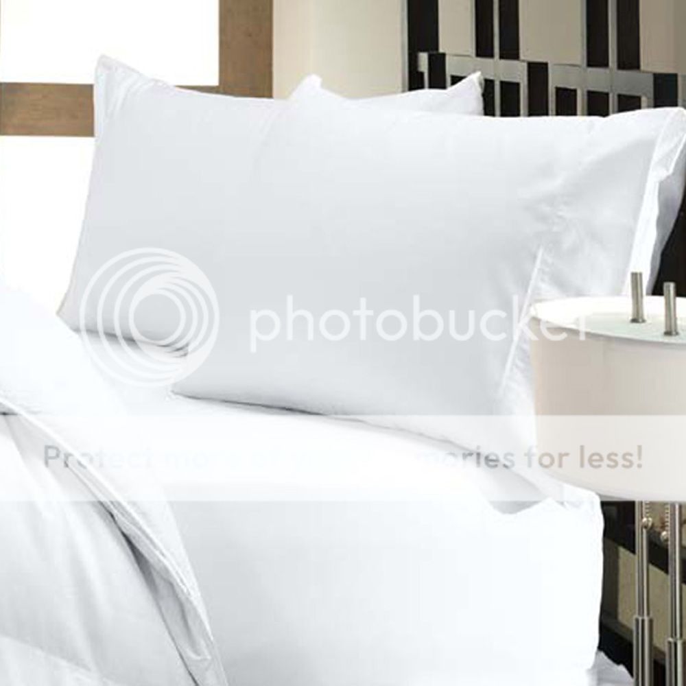Duvet Cover Set King Size White Solid 1500 Thread count Egyptian Cotton