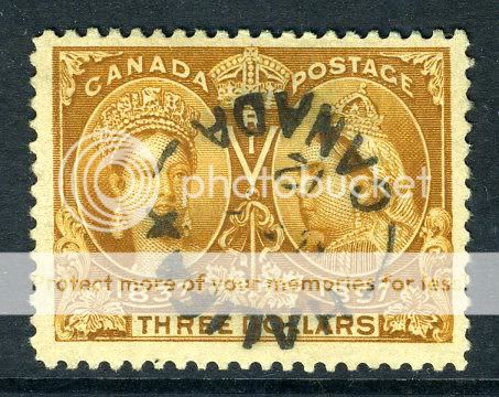   Un#63 Used XF $3 Jubilee Scarce Halifax Split Ring CDS CV $1500  