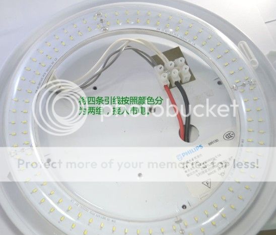 connection led circular lamp tube 3 connection direct current